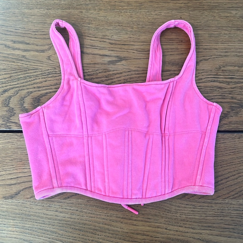 Bo and Tee corset sweat top